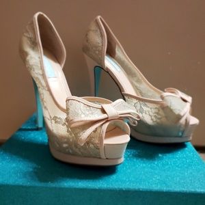 Betsey Johnson Vail Peep Toe Platform Pump